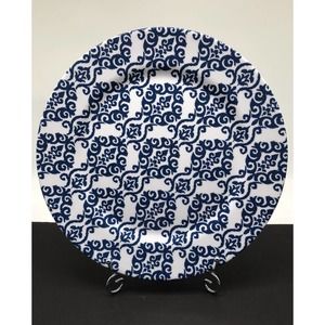 Waverly Blue White Solar Flair Dinner Plate 11” Platter Melamine REPLACEMENT A4